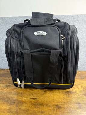 Ultralite Black Travel Toiletry Organizer Bag with Clear Compartments